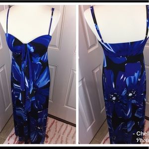 Maggy London spaghetti strap maxi floral dress